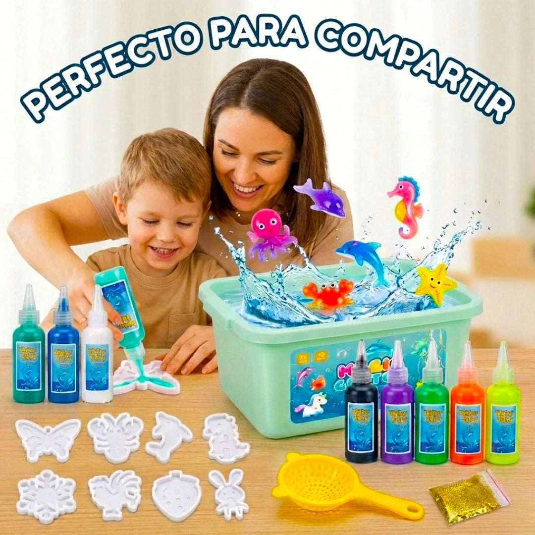 Fábrica De Squishies, Gel Mágico Para Figuras 3d En El Agua