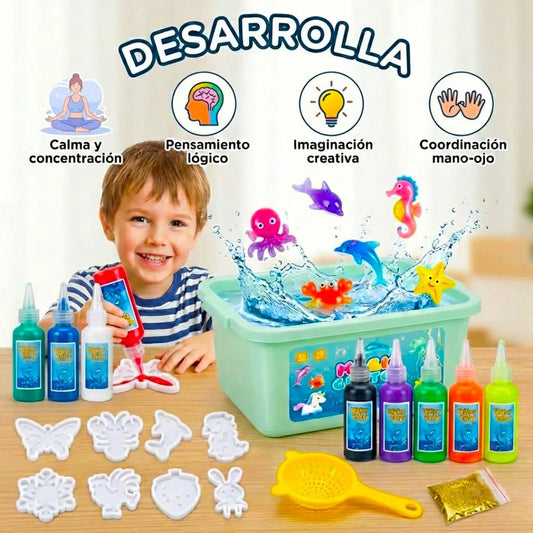 Fábrica De Squishies, Gel Mágico Para Figuras 3d En El Agua